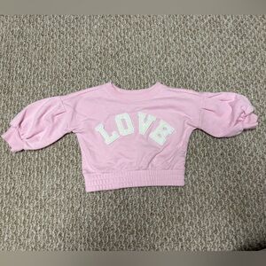 Janie and Jack Pink LOVE Sweatshirt